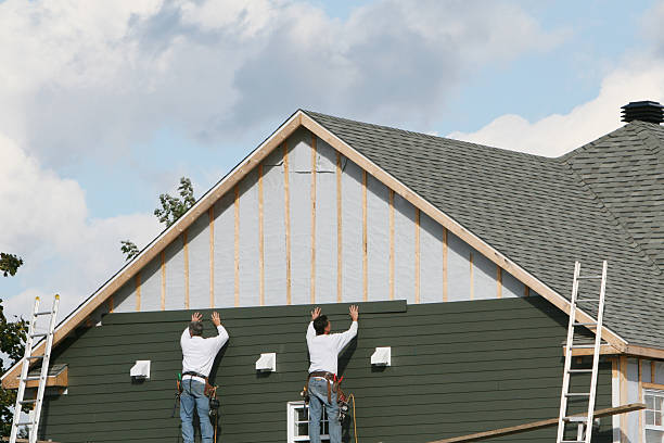Professional Siding Contractor technician working in Polkton, NC
